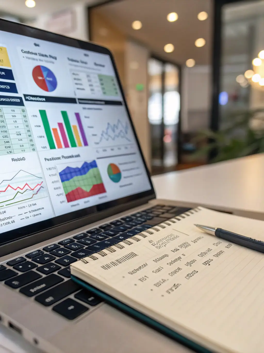A dashboard displaying data insights derived from AI-powered data management, showcasing improved decision-making.